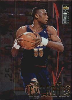 1995-96 Collector's Choice Portuguese II - NBA Extremes #E6 Dikembe Mutombo Front