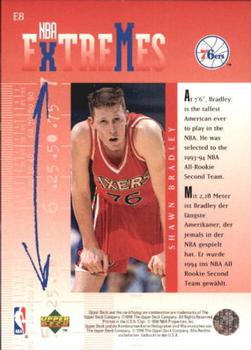 1995-96 Collector's Choice German II - NBA Extremes #E8 Shawn Bradley Back
