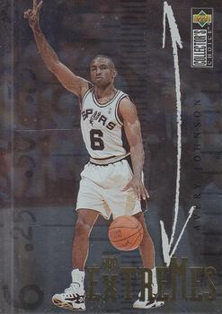 1995-96 Collector's Choice French II - NBA Extremes #E4 Avery Johnson Front