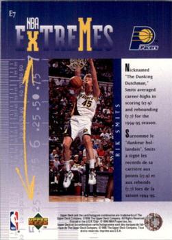 1995-96 Collector's Choice French II - NBA Extremes #E7 Rik Smits Back