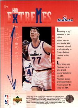 1995-96 Collector's Choice French II - NBA Extremes #E9 Gheorghe Muresan Back