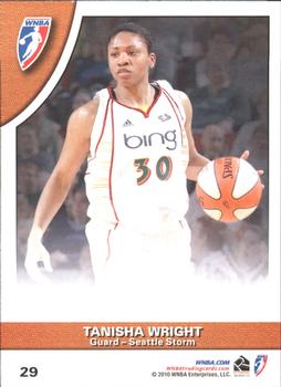 2010 Rittenhouse WNBA #29 Lauren Jackson / Tanisha Wright Back