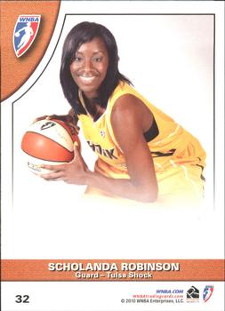 2010 Rittenhouse WNBA #32 Chante Black / Scholanda Robinson Back
