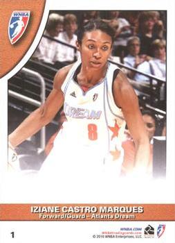 2010 Rittenhouse WNBA #1 Angel McCoughtry / Iziane Castro Marques Back