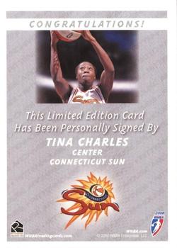 2010 Rittenhouse WNBA - Autographs #NNO Tina Charles Back