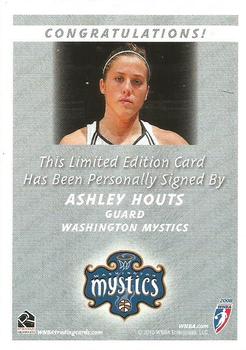 2010 Rittenhouse WNBA - Autographs #NNO Ashley Houts Back