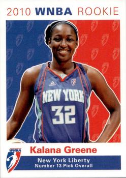 2010 Rittenhouse WNBA - Rookies #R10 Kalana Greene Front