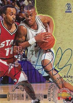 1996 Score Board Autographed - Autographs #NNO Stephon Marbury Front
