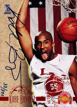 1996 Score Board Autographed - Autographs Red #NNO Kobe Bryant Front