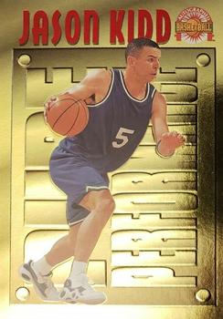 1996 Score Board Autographed - Pure Performance Gold #PP28 Jason Kidd Front