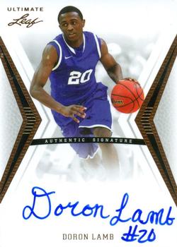 2012 Leaf Ultimate Draft #BA-DL2 Doron Lamb Front