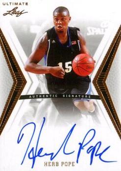 2012 Leaf Ultimate Draft #BA-HP1 Herb Pope Front