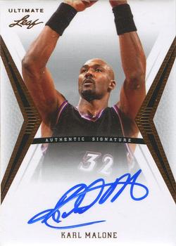 2012 Leaf Ultimate Draft #BA-KM1 Karl Malone Front