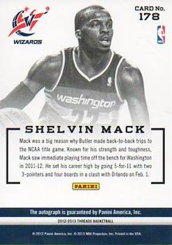 2012-13 Panini Threads #178 Shelvin Mack Back