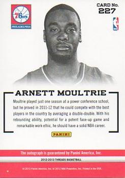 2012-13 Panini Threads #227 Arnett Moultrie Back