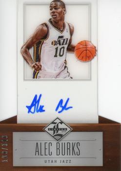 2012-13 Panini Limited #218 Alec Burks Front