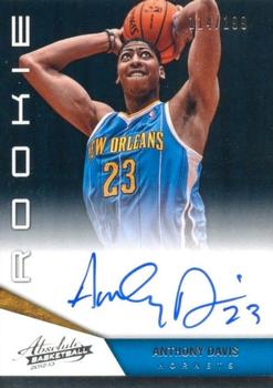 2012-13 Panini Absolute #165 Anthony Davis Front