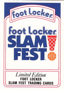 1991 Foot Locker Slam Fest #8 The Dunkers - Series 1 Checklist Front