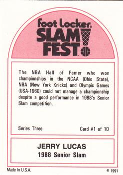 1991 Foot Locker Slam Fest #1 Jerry Lucas Back