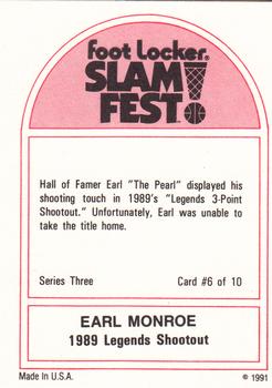 1991 Foot Locker Slam Fest #6 Earl Monroe Back