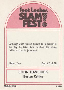 1991 Foot Locker Slam Fest #7 John Havlicek Back
