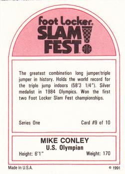 1991 Foot Locker Slam Fest #9 Mike Conley Back