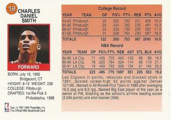 1991-92 Hoops McDonald's #19 Charles Smith Back