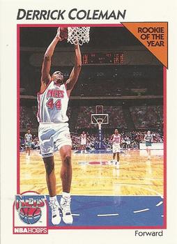 1991-92 Hoops McDonald's #25 Derrick Coleman Front