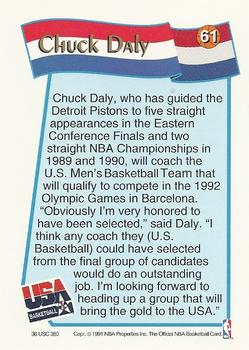 1991-92 Hoops McDonald's #61 Chuck Daly Back