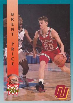 1992 Front Row Draft Picks #52 Brent Price Front