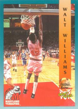 1992 Front Row Draft Picks #95 Walt Williams Front