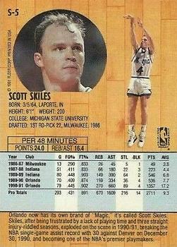 1991-92 Fleer Tony's Pizza #S-5 Scott Skiles Back