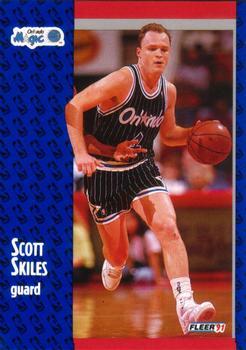1991-92 Fleer Tony's Pizza #S-5 Scott Skiles Front