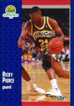 1991-92 Fleer Tony's Pizza #S-8 Ricky Pierce Front