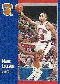 1991-92 Fleer Tony's Pizza #S-13 Mark Jackson Front