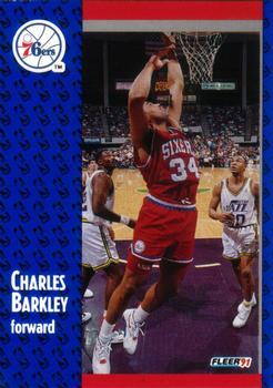 1991-92 Fleer Tony's Pizza #S-15 Charles Barkley Front