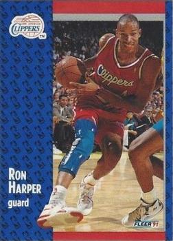 1991-92 Fleer Tony's Pizza #S-18 Ron Harper Front