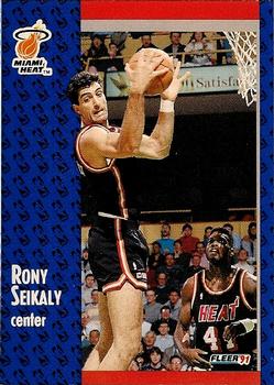 1991-92 Fleer Tony's Pizza #S-24 Rony Seikaly Front