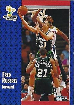 1991-92 Fleer Tony's Pizza #S-26 Fred Roberts Front