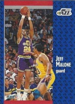 1991-92 Fleer Tony's Pizza #S-31 Jeff Malone Front