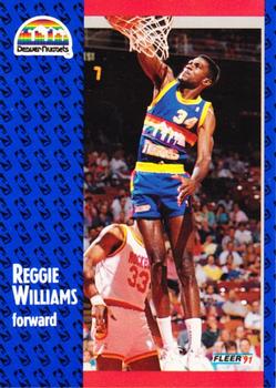 1991-92 Fleer Tony's Pizza #S-44 Reggie Williams Front