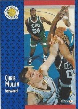 1991-92 Fleer Tony's Pizza #S-45 Chris Mullin Front