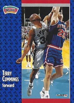 1991-92 Fleer Tony's Pizza #S-77 Terry Cummings Front