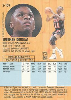 1991-92 Fleer Tony's Pizza #S-109 Sherman Douglas Back