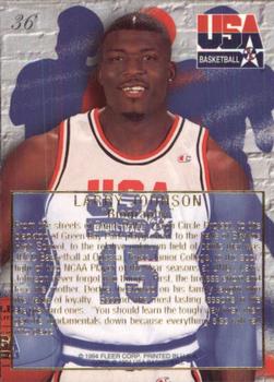1994 Flair USA #36 Larry Johnson Back