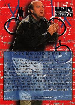 1994 Flair USA #6 Rick Majerus Back