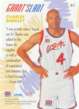 1996 SkyBox USA #61 Charles Barkley Back