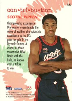 1996 SkyBox USA #45 Scottie Pippen Back
