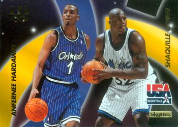 1996 SkyBox USA #55 Shaquille O'Neal / Anfernee Hardaway Front