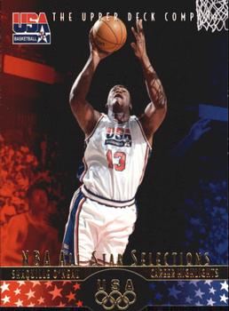 1996 Upper Deck USA #19 Shaquille O'Neal Front